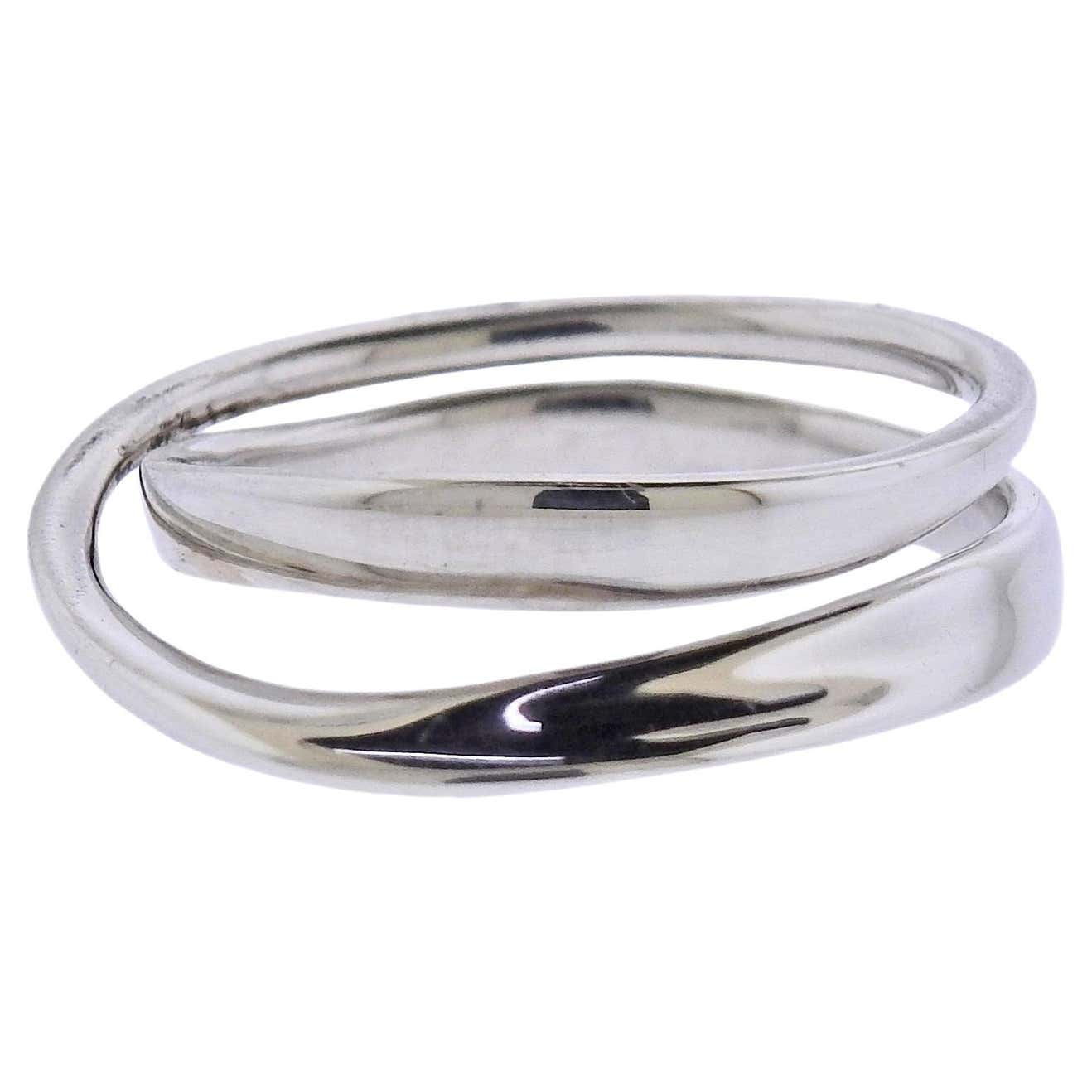 369 Ring Georg Jensen Sterling Silver Moebius Ring 369 For Sale at 1stDibs