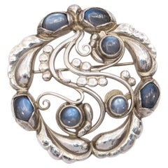 Georg Jensen Spilla in argento al chiaro di luna n. 159