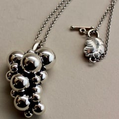 Georg Jensen Sterling Silver "Moonlight Grape Pendant" Large