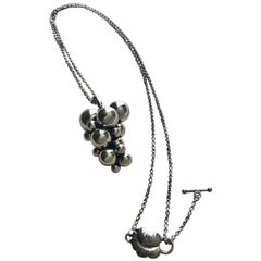 Georg Jensen Sterling Silver "Moonlight Grape Pendant" Large