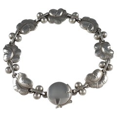 Retro Georg Jensen Sterling Silver 'Moonlight Grapes' Bracelet #96