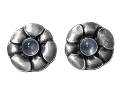 Georg Jensen Sterling Silver Moonstone Earrings