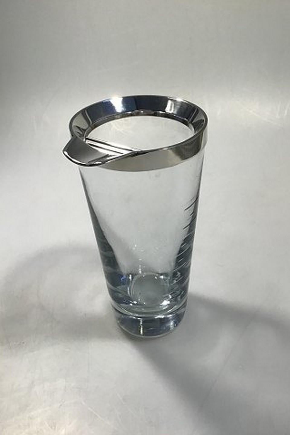 Georg Jensen Sterling Silber montiert Cocktailglas Krug Nr. 1156 mit Messangaben Søren Georg Jensen Höhe 21,5 cm/8,64
