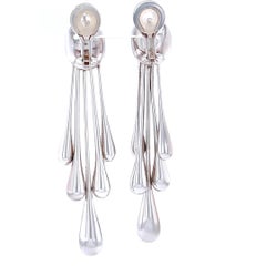 Orecchini a goccia multipli in argento Georg Jensen di Astrid Fog
