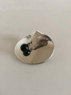 Georg Jensen Sterling Silver Nanna and Jorgen Ditzel Brooch No 336