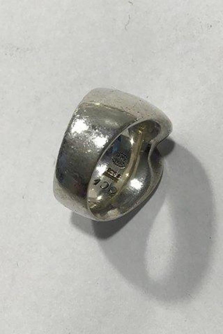 Georg Jensen Sterling Silver Nanna Ditzel Ring No. 100 For Sale 1
