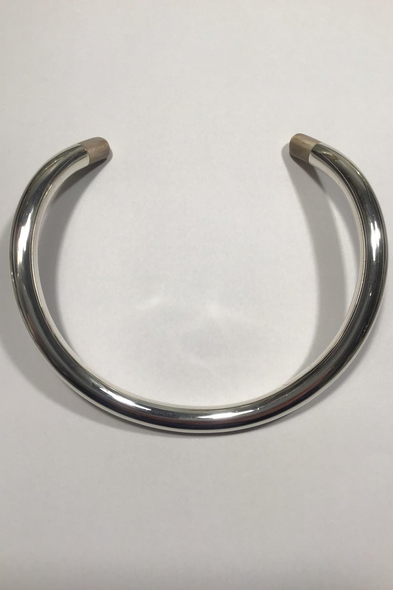 Georg Jensen Sterling Silver Neck Ring No 40 For Sale at 1stDibs