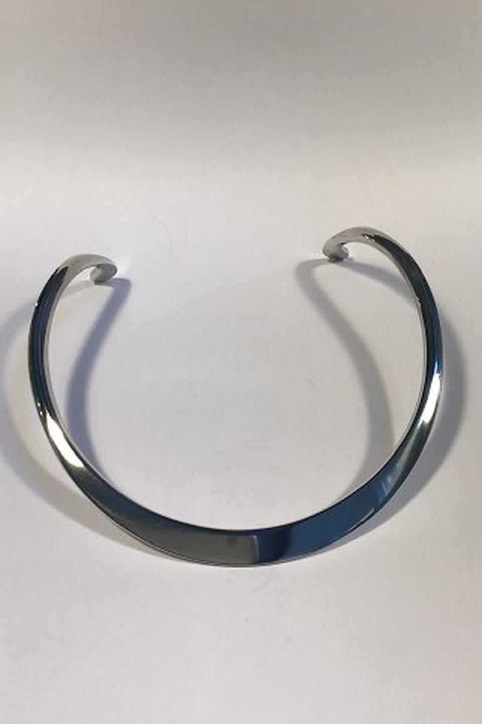 Modern Georg Jensen Sterling Silver Neck Ring No. 9A For Sale