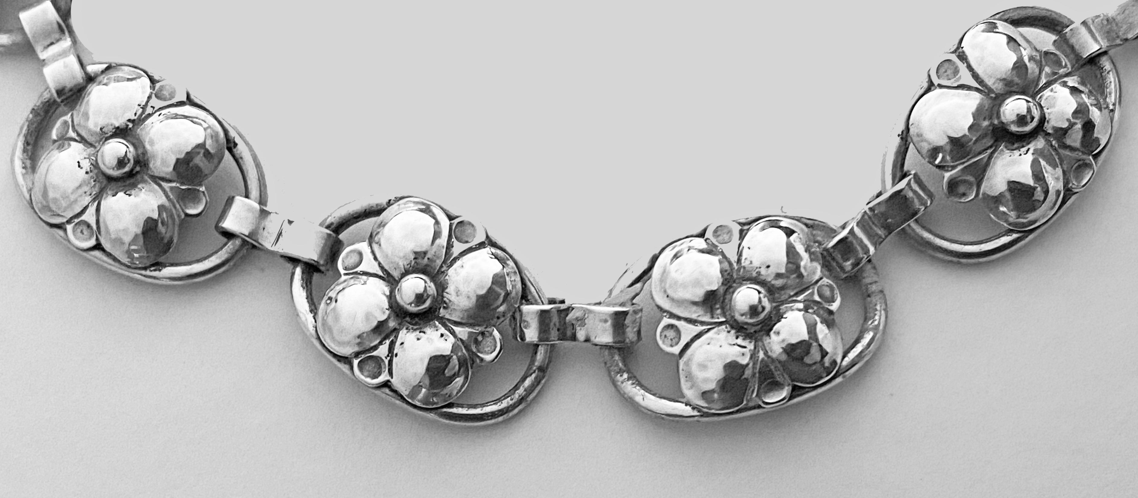 Women's Georg Jensen Sterling Silver Necklace, American, C.1940
