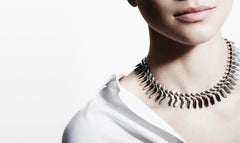 Georg Jensen Sterling Silver Necklace Designed by Bent Gabrielsen, circa 1953