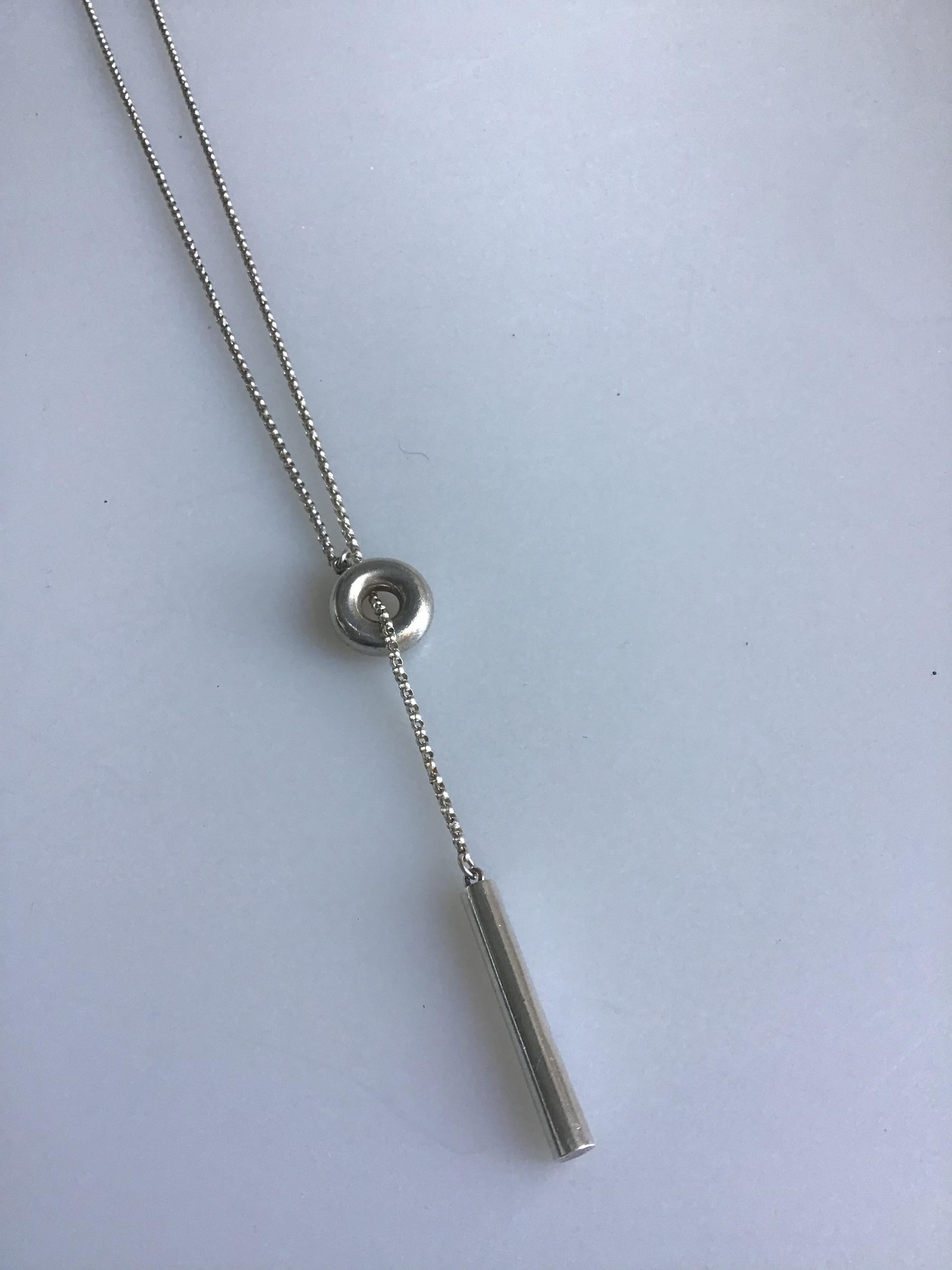 Georg Jensen Sterling Silver Necklace. Measures 80 cm / 31.5 in. Weighs 25.5 g / 0.9 oz.