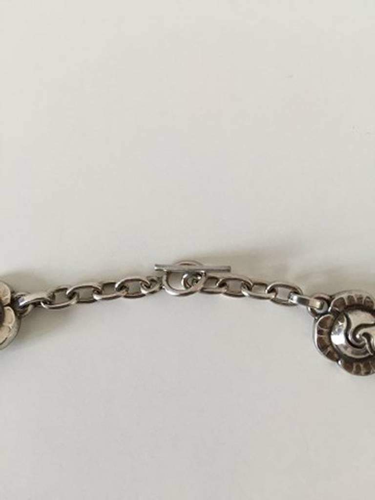 Georg Jensen Sterling Silver Necklace No 10 from 1910-1925 In New Condition In Copenhagen, DK