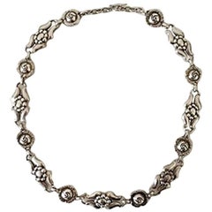 Georg Jensen Sterling Silver Necklace No 10 from 1910-1925