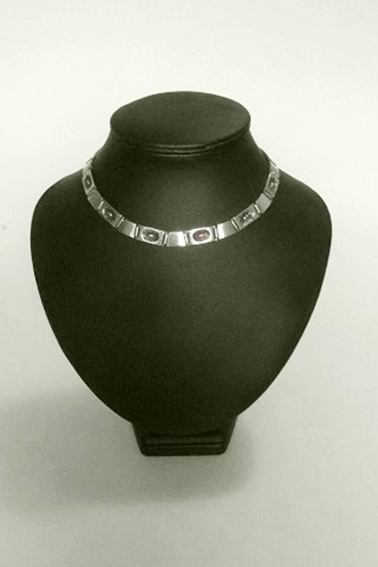 Georg Jensen Sterling Silver Necklace No 60B. Designed by Henry Pilstrup. Measures approx. 35 cm / 13 25/32 in. Weighs 55 g / 1.95 oz.