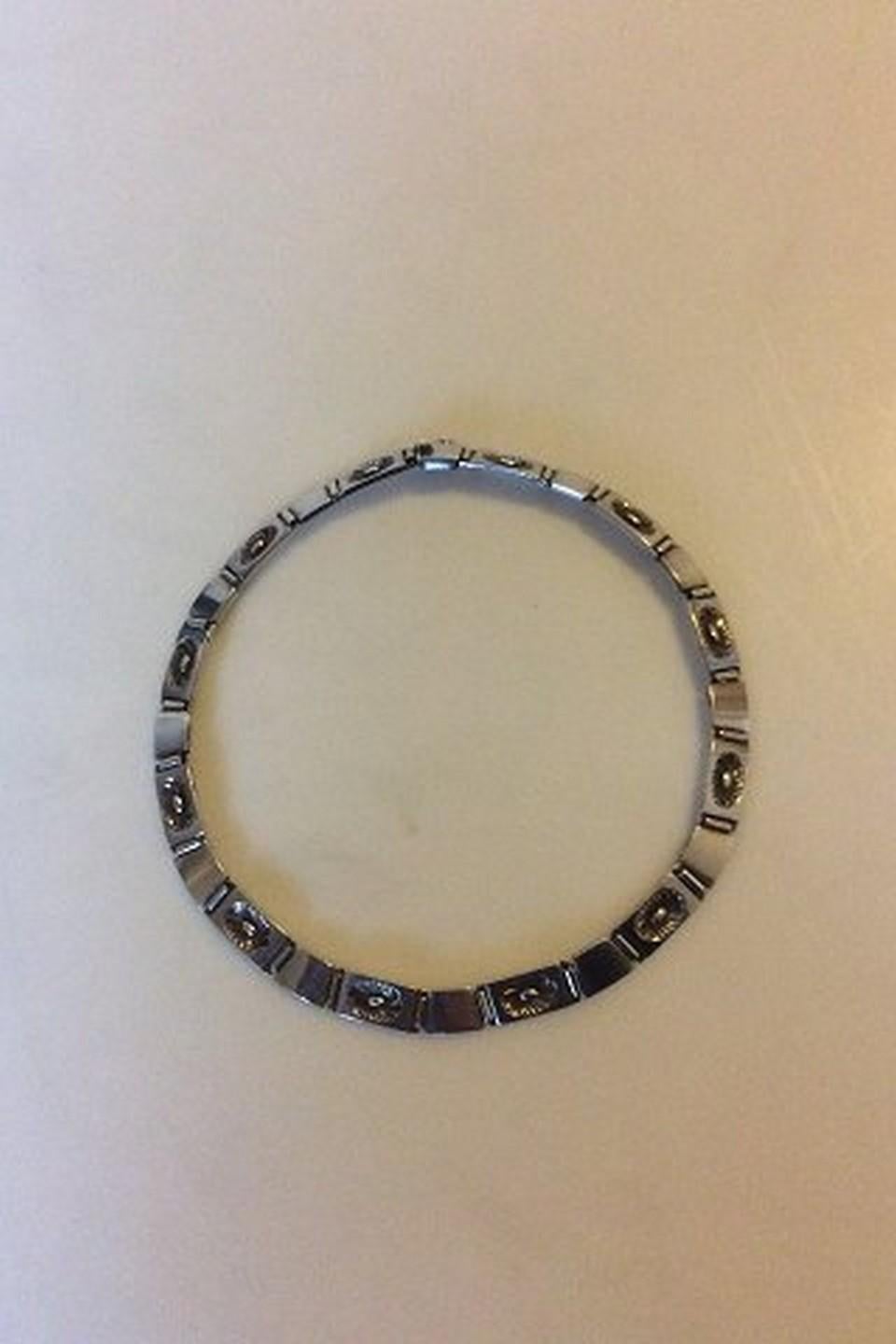 Modern Georg Jensen Sterling Silver Necklace No 60B For Sale