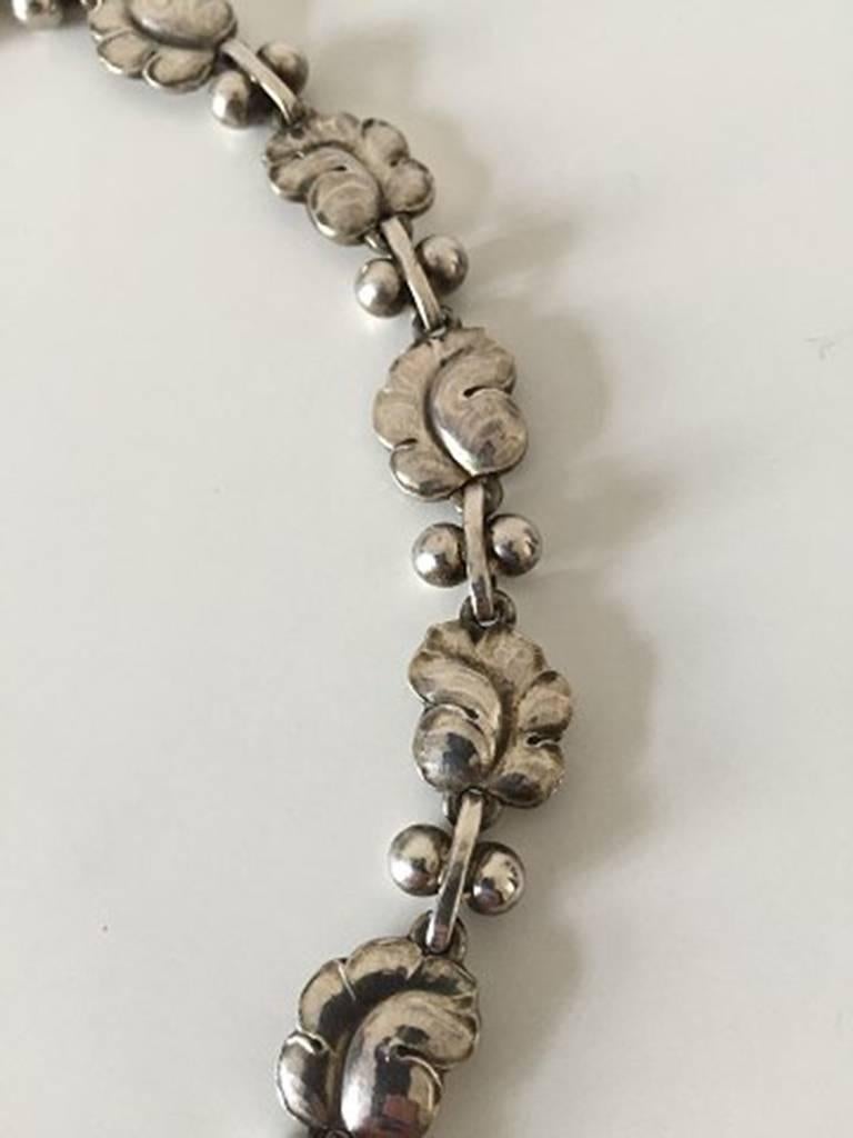 Georg Jensen Sterling Silver Necklace No 96. In good condition and measures 38 cm / 14 16/64 in. Weighs 59 g / 2.10 oz.