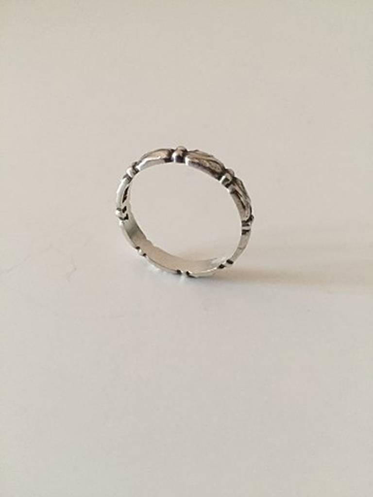 Georg Jensen Sterling Silver No 57. Ring Size is 64 / US 10 3/4. Weighs 3 g / 0.10 oz.