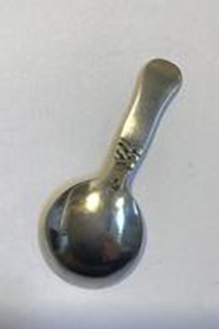 20th Century Georg Jensen Sterling Silver Nordic Sugar Spoon No 171 For Sale