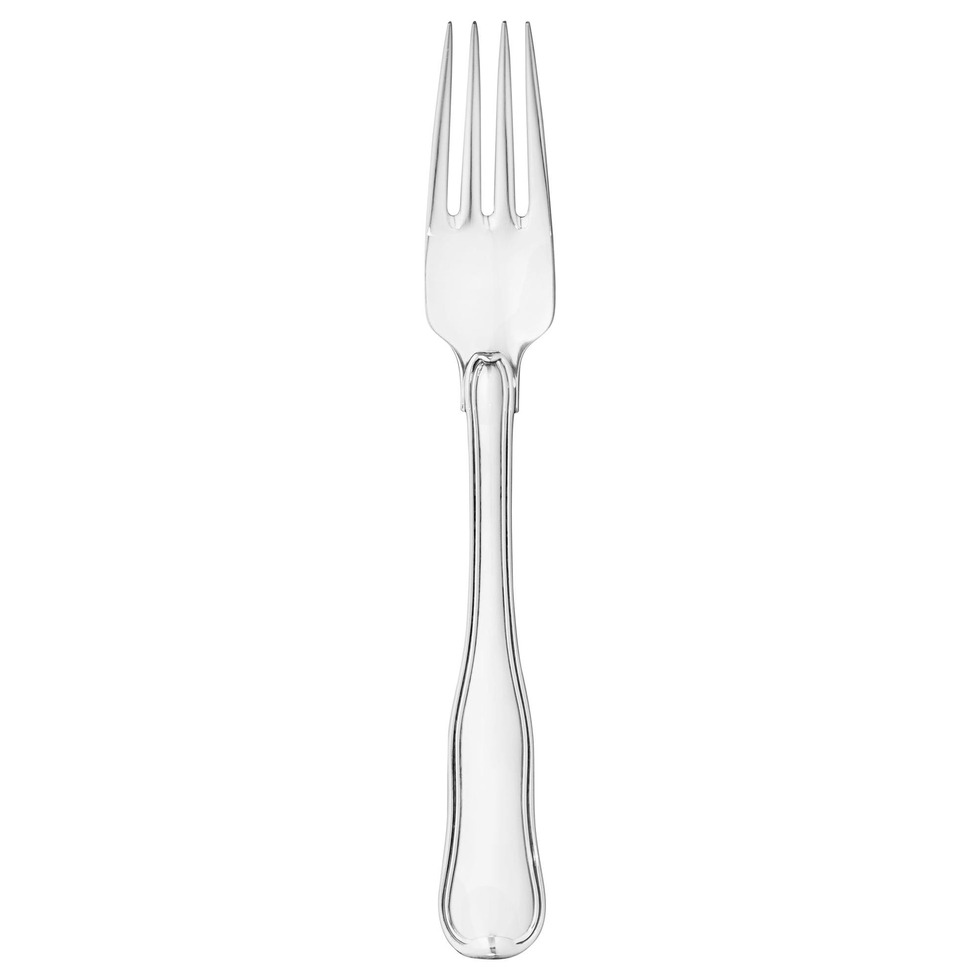 Georg Jensen Sterling Silver Old Danish Luncheon Fork by Harald Nielsen For Sale
