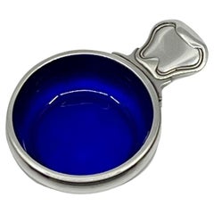 Georg Jensen Salero danés antiguo de plata de ley 102