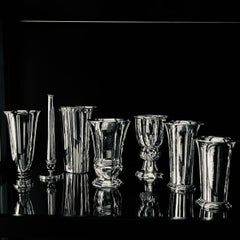 Georg Jensen Jarrón Orquídea 757 de plata de ley, circa 1935