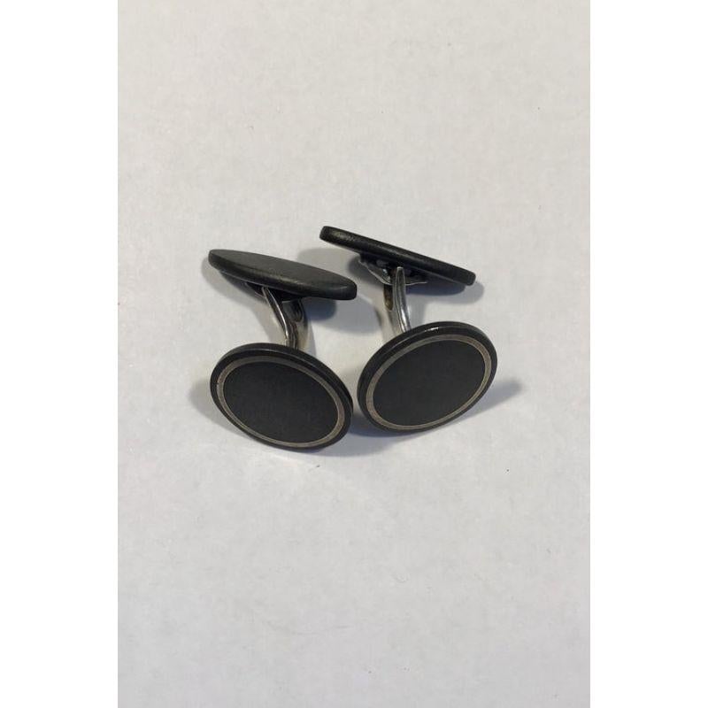 Georg Jensen Sterling Silver / Ore Cufflinks 

Measures Diam 1.7 cm / 0 43/64 in Total weight 10.6 gr / 0.37 oz. (NOTE NOT stamped)