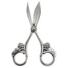 Georg Jensen, ciseaux à raisin ornementales en argent sterling n° 140
