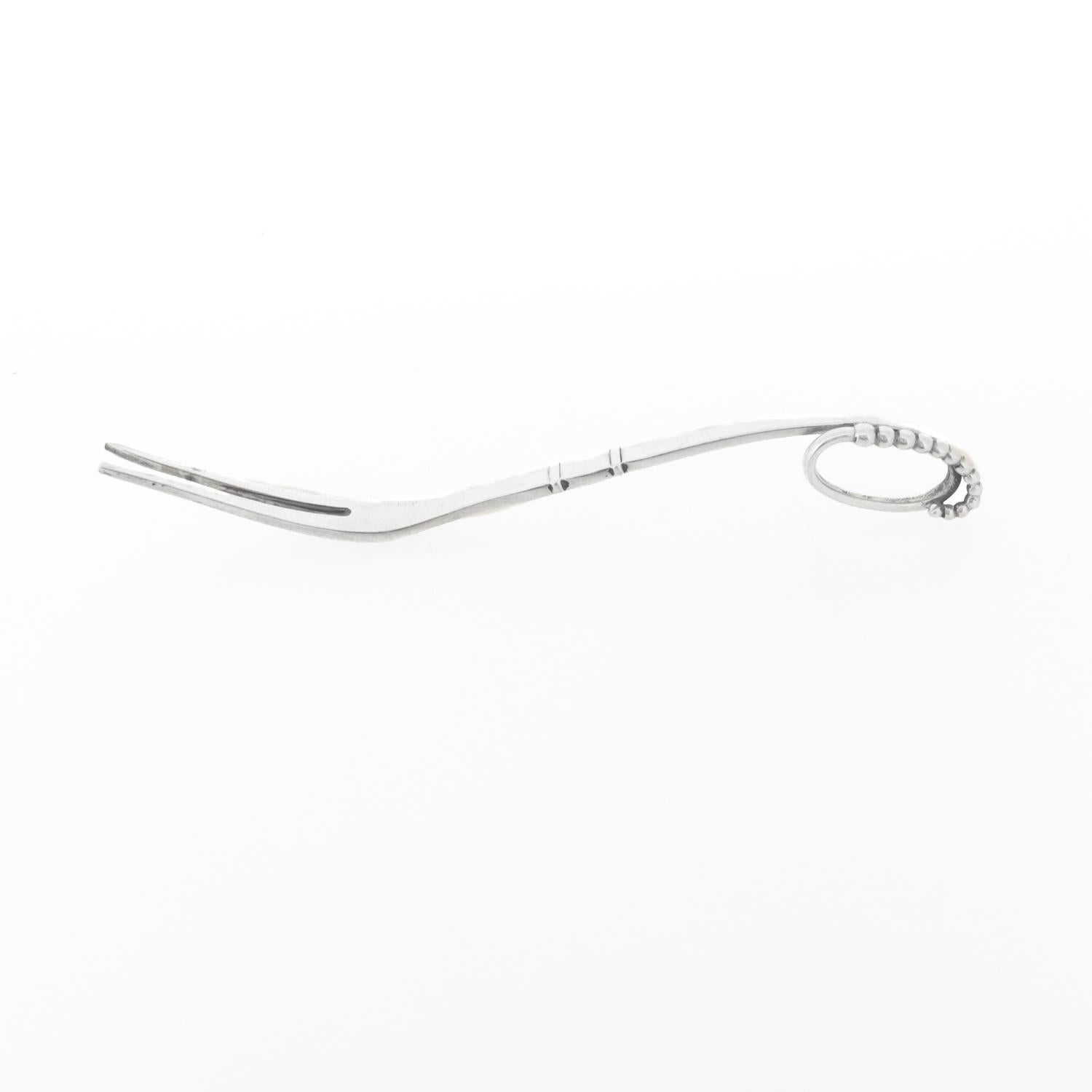 Georg Jensen Tenedor ornamental para limones de plata de ley Plata esterlina en venta