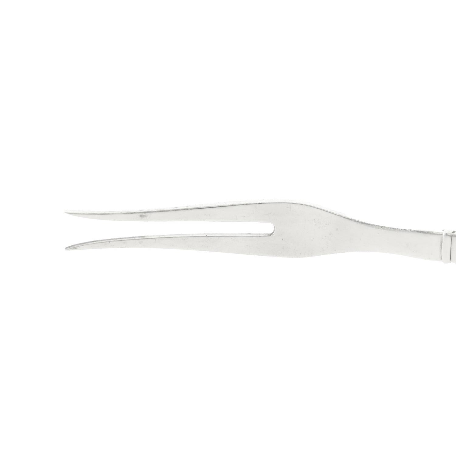 Georg Jensen Tenedor ornamental para limones de plata de ley en venta 2