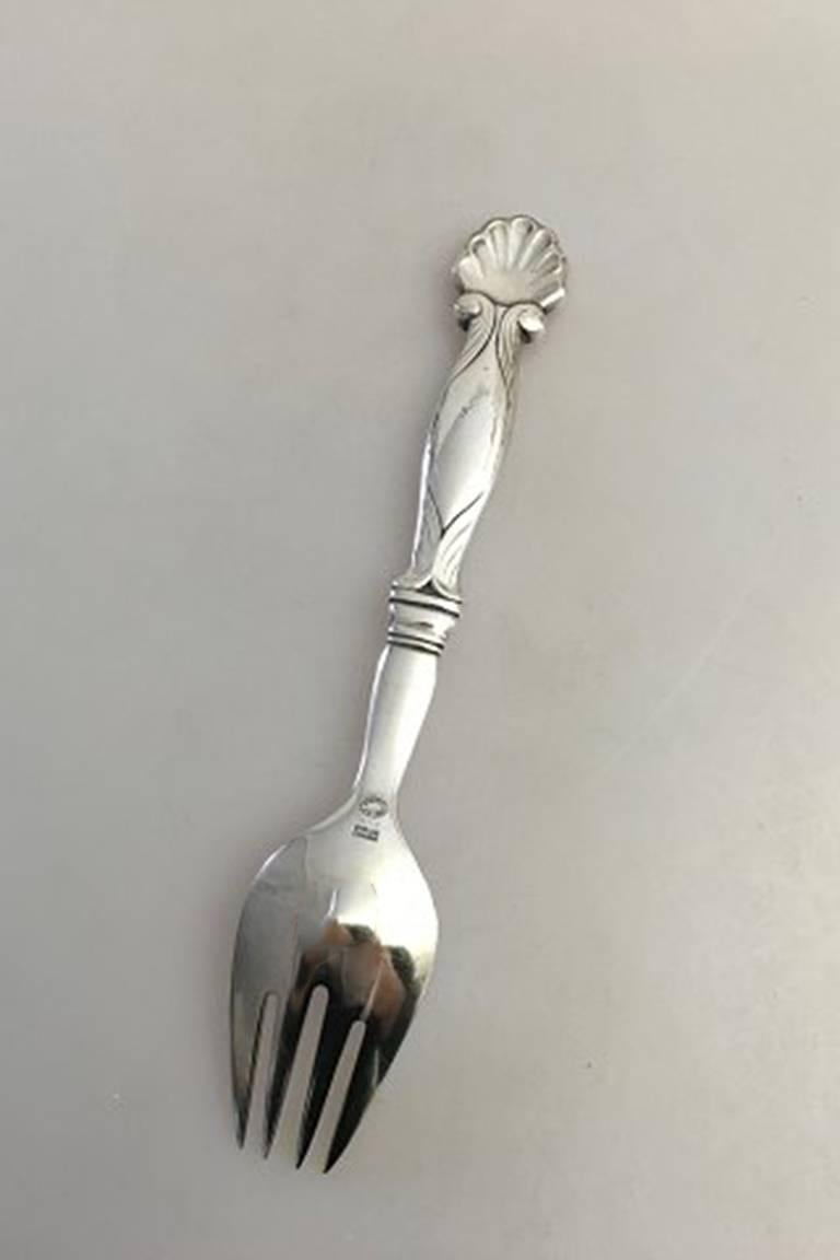 Acanthus by Georg Jensen Sterling Silver Salad Fork 4-Tine 6 5/8" 