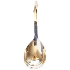 Georg Jensen Sterling Silver Ornamental Serving Spoon #21