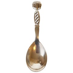 Georg Jensen Sterling Silver Ornamental Serving Spoon #83