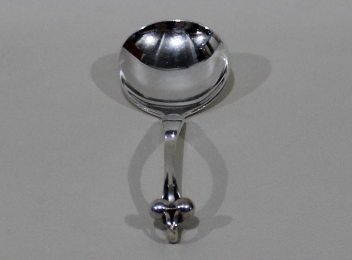 Mid-20th Century Georg Jensen Sterling Silver Ornamental Serving Spoon