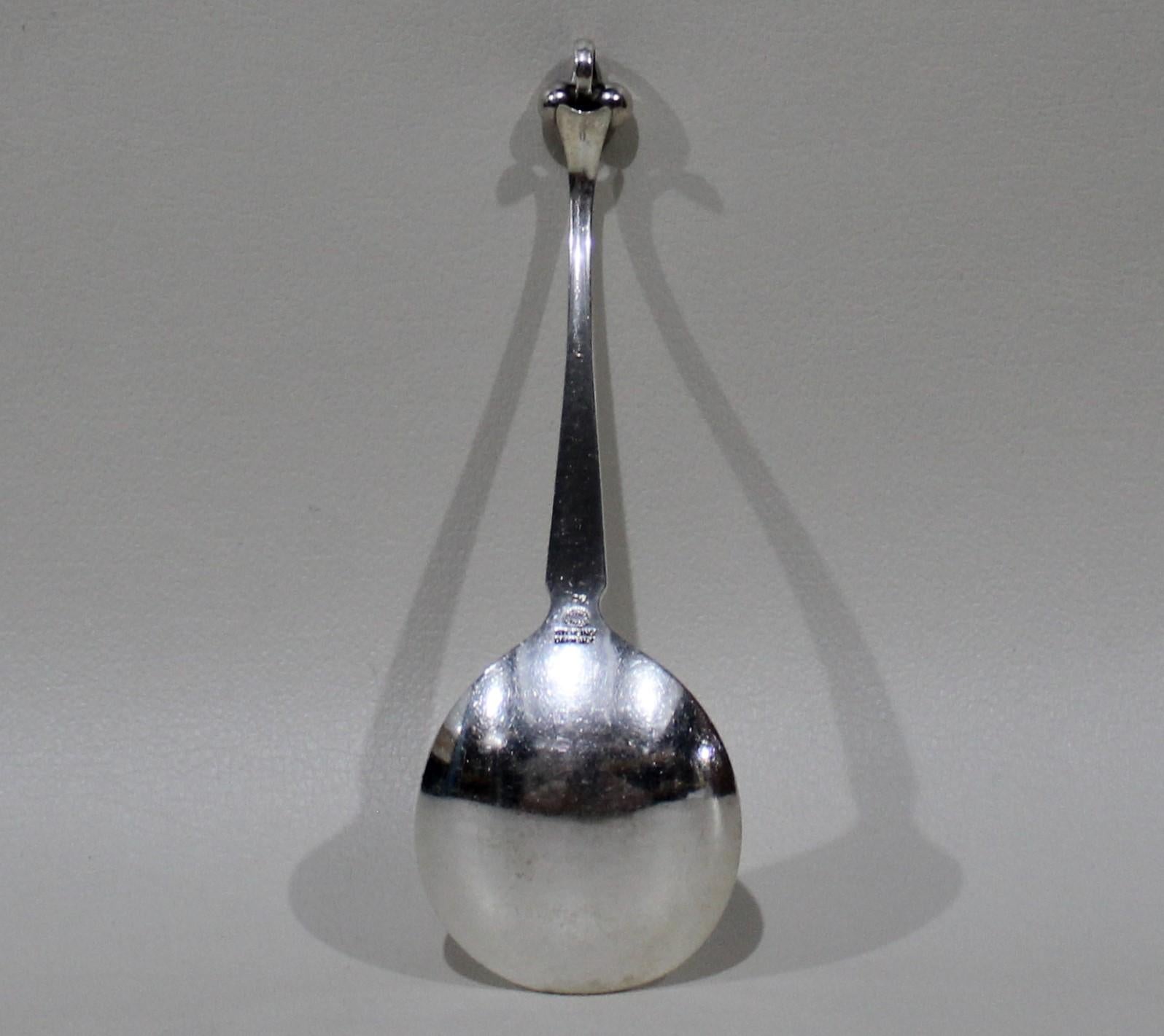 Georg Jensen Sterling Silver Ornamental Serving Spoon 1