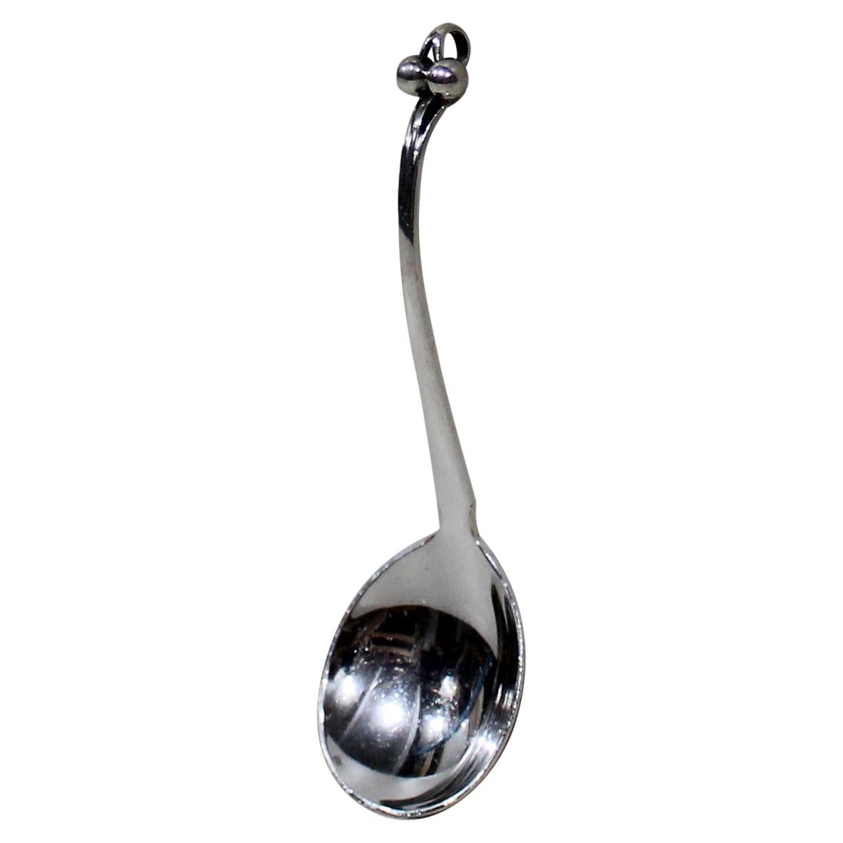 Georg Jensen Sterling Silver Ornamental Serving Spoon