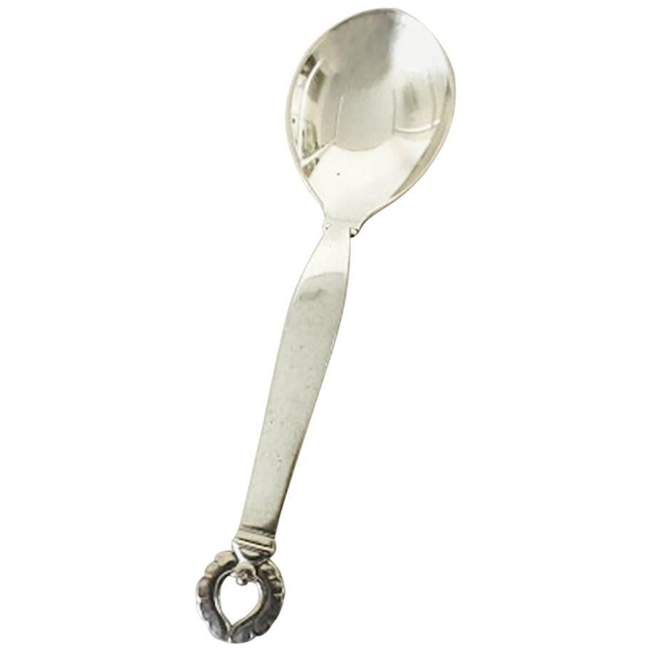 Georg Jensen Sterling Silver Ornamental Spoon For Sale