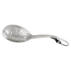 Vintage Georg Jensen Sterling Silver Ornamental Sprinkler Spoon, Pattern 21