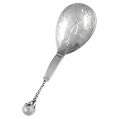 Georg Jensen Sterlingsilber Ornamental Erdbeer-Löffel-Set #35