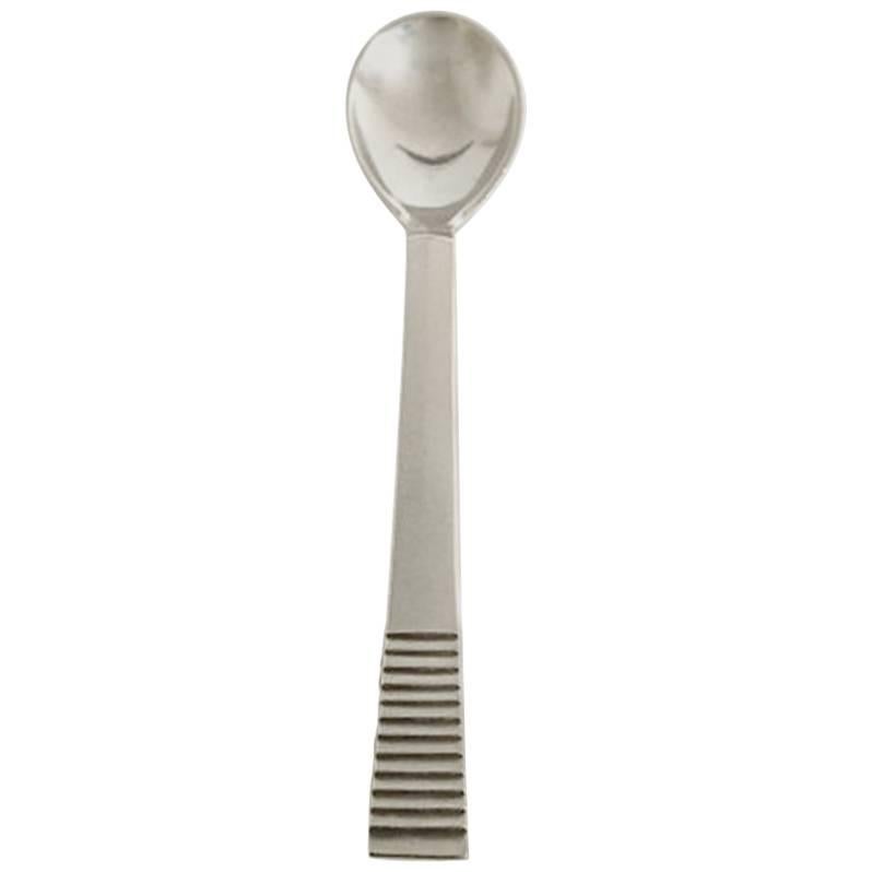 Georg Jensen Sterling Silver Parallel Coffee Spoon #034 For Sale