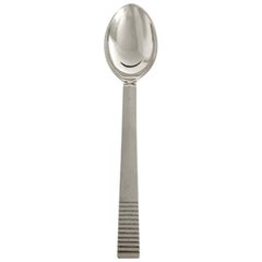 Georg Jensen Sterling Silver Parallel Dessert Spoon #021a