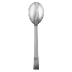 Vintage Georg Jensen Sterling Silver Parallel Dessert Spoon 021B