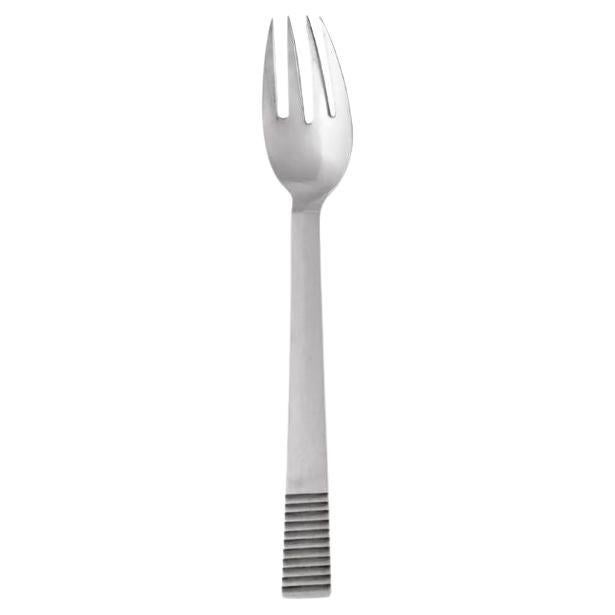 Georg Jensen Sterling Silver Parallel Dinner Fork 012B For Sale