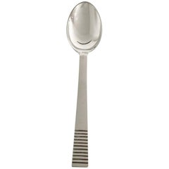 Georg Jensen Sterling Silver Parallel Large Dinner Spoon #001A