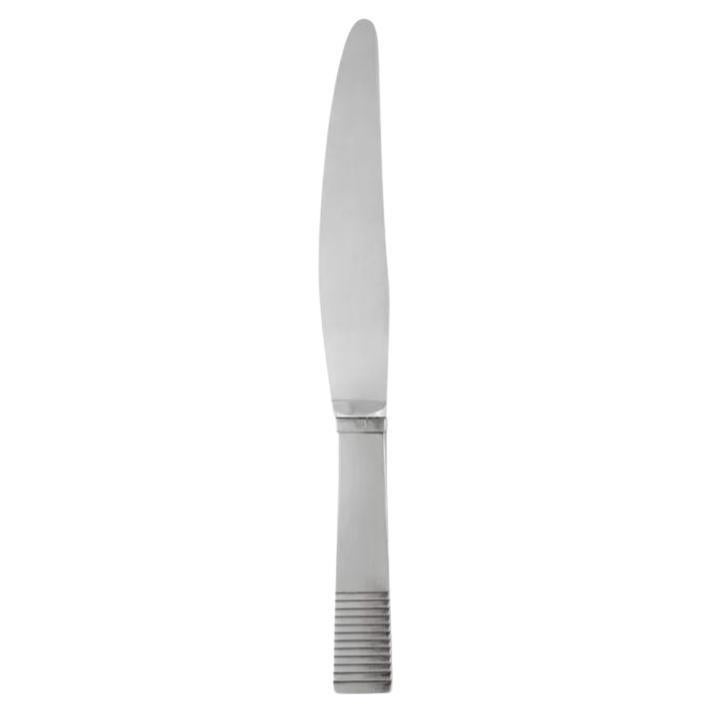 Georg Jensen Sterling Silver Parallel Luncheon Knife with Short Handle, 023 For Sale