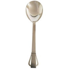Georg Jensen Sterling Silver Parallel Serving Spoon, Medium #113