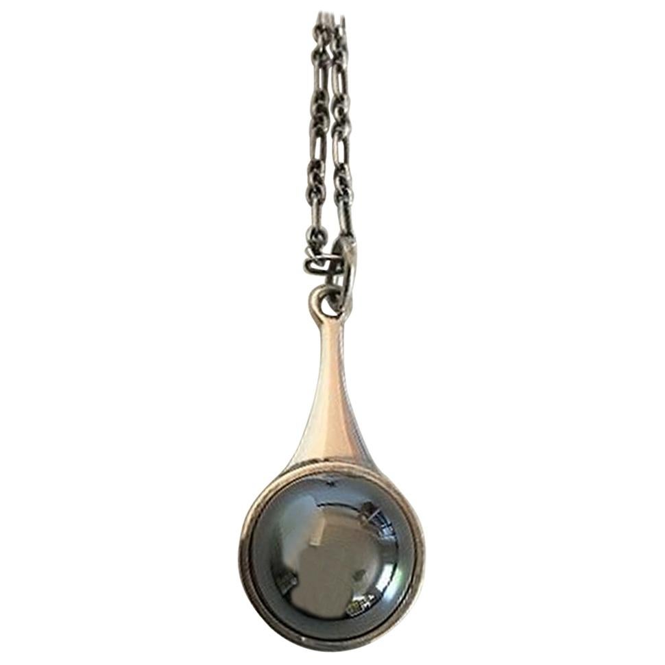 Georg Jensen Colgante de Plata de Ley Hematites nº 156 en venta