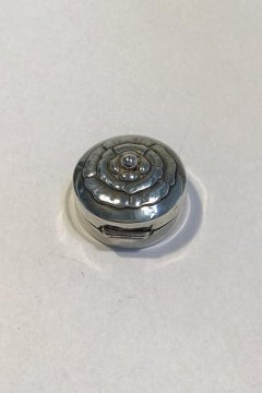 Georg Jensen Sterling Silver Pill Box No 143 24.7 Gr/0.8