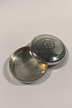 Georg Jensen Sterling Silver Pill Box No 79 Measures 4.7 Cm(1.85 in) Weight 26.5