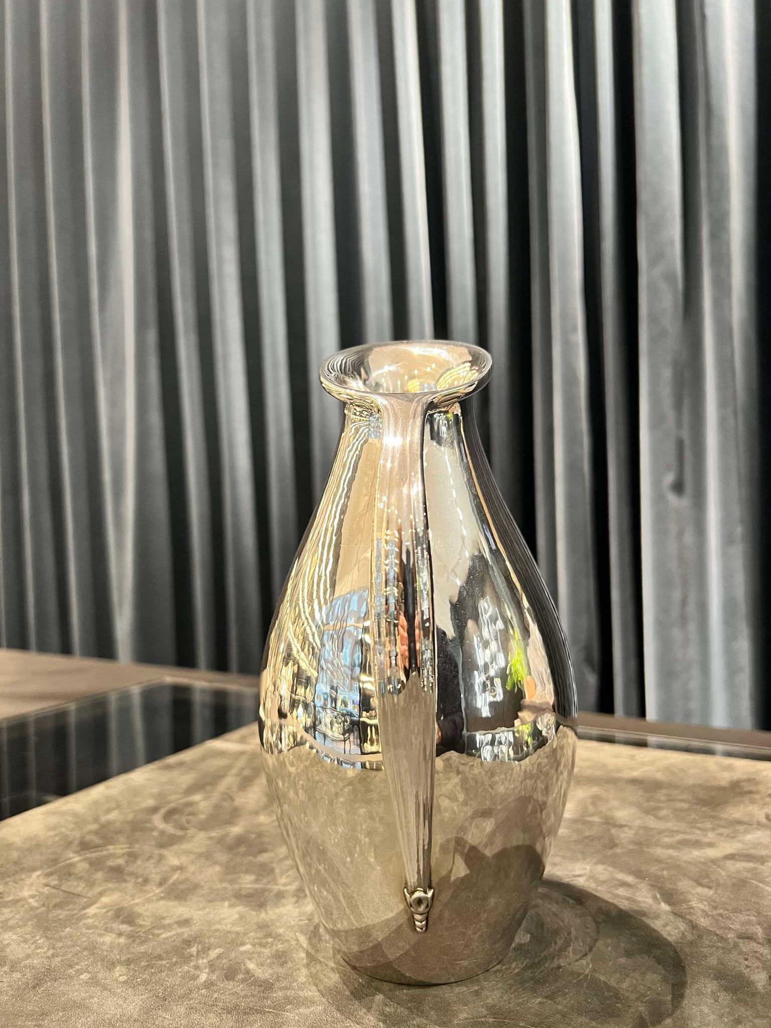 Danish Georg Jensen Sterling Silver Pitcher 432A For Sale