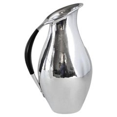 Georg Jensen Sterling Silver Pitcher with Ebony Handle, No.432E by Johan Rohde